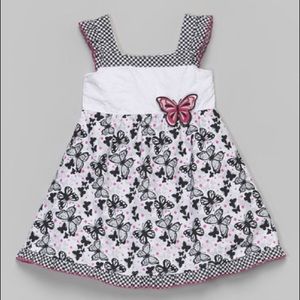 NWOT Sophie fae black white butterfly dress!